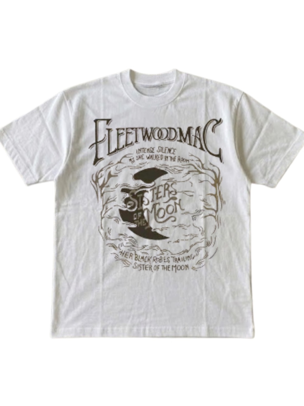 Gildan White 'Sisters of the Moon' Graphic Tee